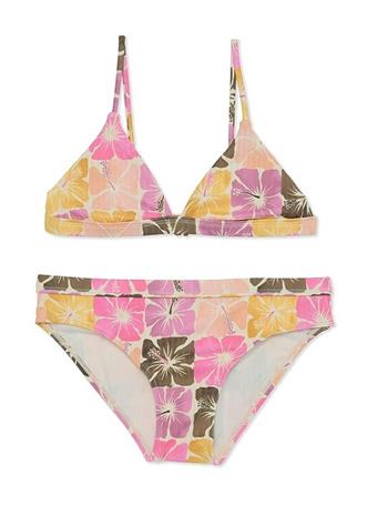 RAISINS - Big Girls Adjustable Back Straps Floral Printed 2-Piece Swimsuit MULTI