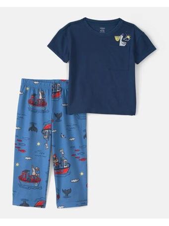 CARTERS - Toddler Boy Boat Loose Fit 2-Piece Pajama Set NAVY