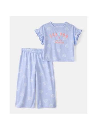 CARTERS - Toddler Girl Sea Shell Loose Fit 2-Piece Pajama Set BLUE