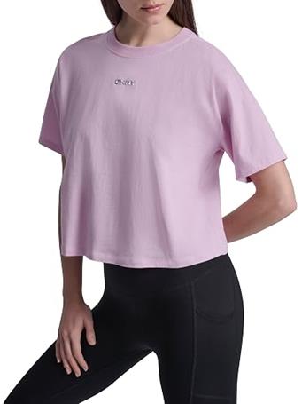 DKNY - Metallic Logo Tee GXO-PNK LAV