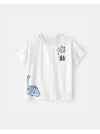 CARTERS - Toddler Boy Dinosaur Graphic Tee WHITE