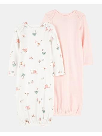 CARTERS - Baby 2-Pack Sleeper Gowns CREAM