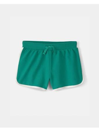 CARTERS - Girls French Terry Active Shorts GREEN