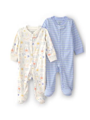 CARTERS - Baby Boys Santori Print 2 Pack Sleep N Play MULTI