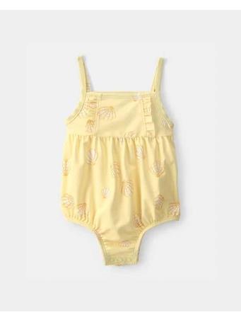 CARTERS - Baby Girl 1-Piece Shell Swimsuit YELLOW