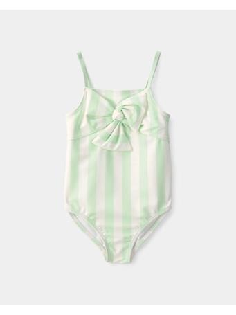 CARTERS - Toddler Girl 1-Piece Striped Swimsuit GREEN