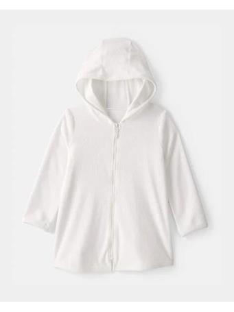 CARTERS - Toddler Girl Terry Cover Up WHITE