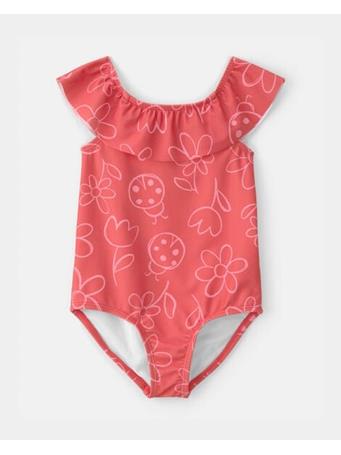 CARTERS - Toddler Girl Floral 1-Piece Swimsuit RED