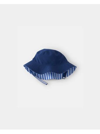 CARTERS - Baby Boy Reversible Stripe Swim Hat BLUE