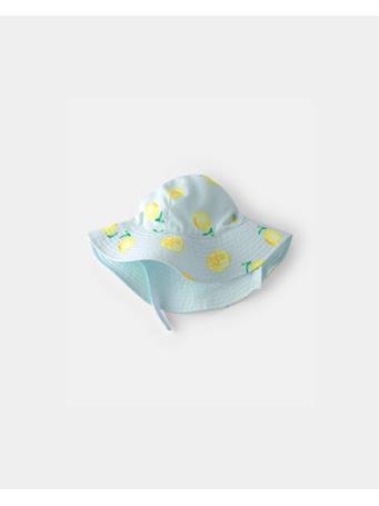 CARTERS - Baby Girl Reversible Lemon Swim Hat BLUE
