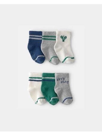 CARTERS - Baby 6-Pack Pickleball Socks GREEN