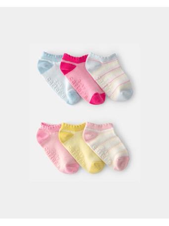 CARTERS - Toddler Girl 6-Pack No Show Socks MULTI