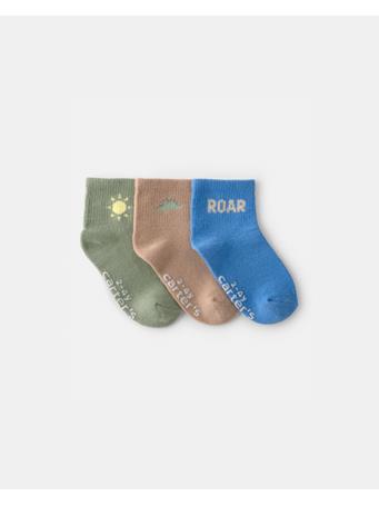 CARTERS - Dinosaur Ankle Socks 3-Pack MULTI