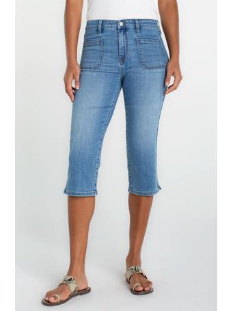 LIVERPOOL - Capri With Patch Pockets OCEAN BREEZE