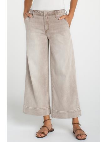 LIVERPOOL - The Weekender Crop Wide Leg Pants ANTIQUE KHAKI