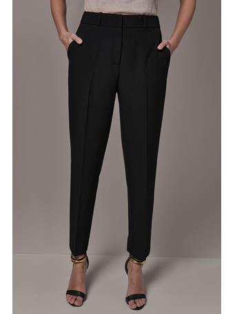 DONNA KARAN - High-Rise Straight Pant BLACK