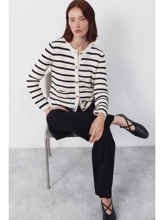 CORTEFIEL - Short Buttoned Cardigan IVORY