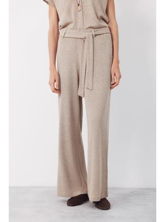 CORTEFIEL - Rustic Jersey-knit Trousers BEIGE