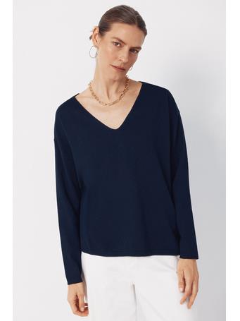CORTEFIEL - V-neck Sweater NAVY