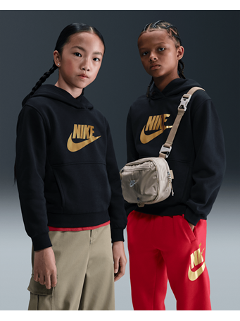 NIKE - Sportswear Club Fleece Older Kids' Hoodie BLACK