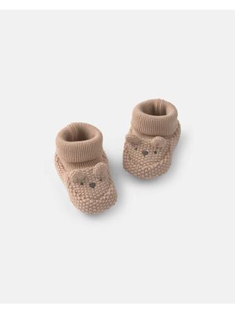 CARTERS - Baby Bear Baby Booties TAN