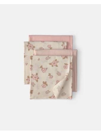 CARTERS - Baby 4-Pack Floral Receiving Blankets PINK