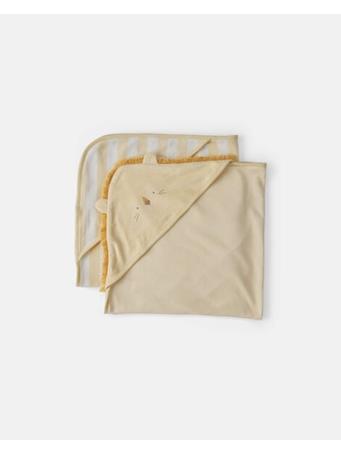 CARTERS - Baby 2-Pack Lion Terry Towels YELLOW