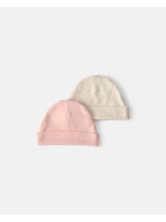 CARTERS - Baby Girl 2-Pack Caps PINK