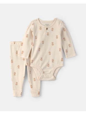 CARTERS - Baby 2-Piece Bear Bodysuit & Pant Set IVORY