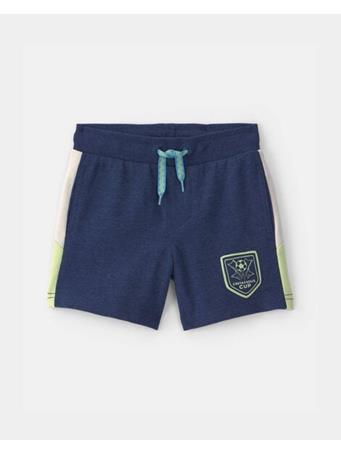 CARTERS - Toddler Boy Dinosaur Soccer French Terry Shorts NAVY