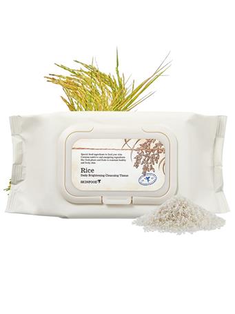 SKINFOOD - Rice Daily Brightening Cleansing Tissue NO COLOUR