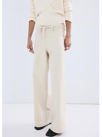 MANGO - Wide-leg Jeans With Drawstring LIGHT BEIGE