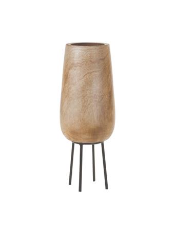 MELROSE INTERNATIONAL - Vase with Stand BROWN