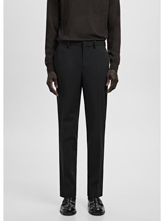 MANGO - Stretch Fabric Super Slim-fit Suit Trousers BLACK