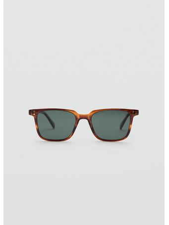 MANGO - Rectangular-frame Sunglasses OLIVE