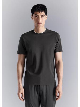 MANGO - Slim Fit Comfort Stretch Coolmax T-shirt LGH GREY