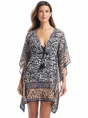 BLEU ROD BEATTIE - What's In The Mix Caftan Coverup MULTI