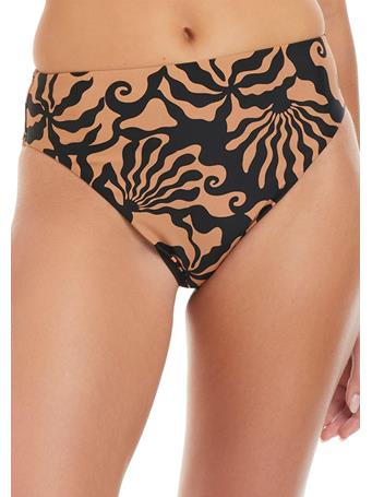 SANCTUARY - Shell We High Waisted Swimsuit Bottoms BLACK