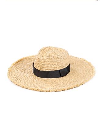 ANARCHY STREET - Raffia Straw Fringe Fashion Sun Hat STRAW