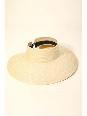 ANARCHY STREET - Tight Woven Straw Visor Hat STRAW