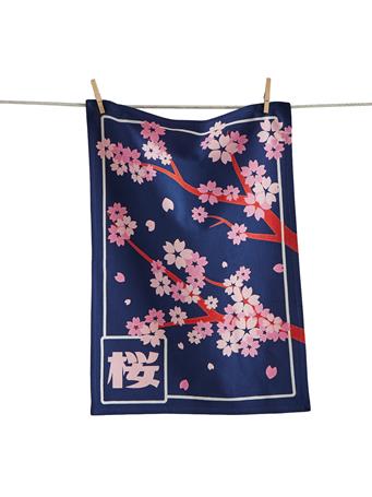 TAG - Cherry Blossom Dishtowel BEIGE