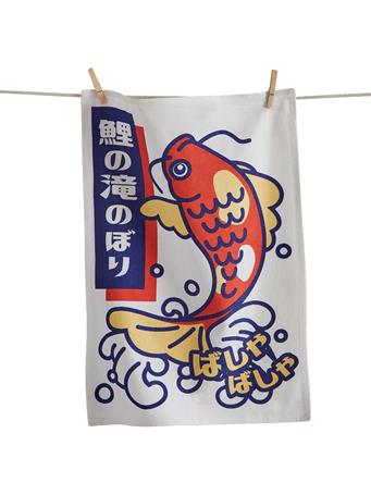 TAG - Splash Splash Koi Fish Dishtowel MULTI