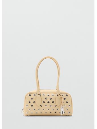 MANGO - Bowling Bag Eyelets YELLOW