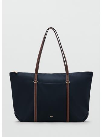 MANGO - Shopper Bag With Double Handle NAVY