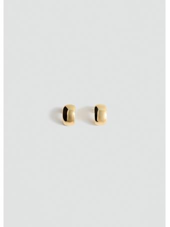 MANGO - Embossed Stainless Steel Earrings GOLD