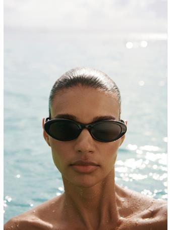 MANGO - Resin Frame Sunglasses BLACK