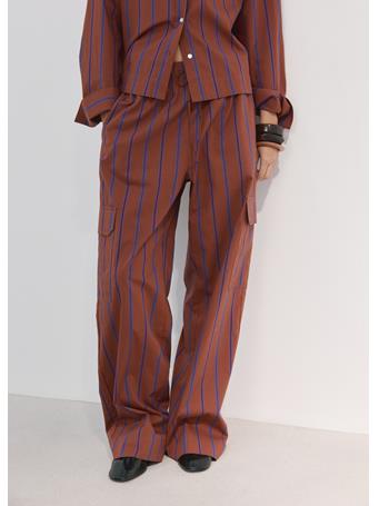 MANGO - Cargo Trousers With Lateral Pockets RUSSET BROWN