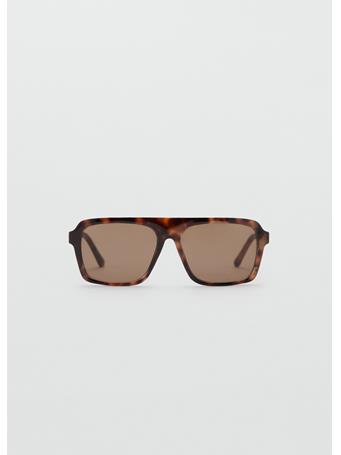 MANGO - Aviator Sunglasses With Plastic Frame DARK BROWN