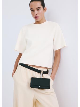 MANGO - Short-sleeved Knitted Sweater NATURAL WHITE