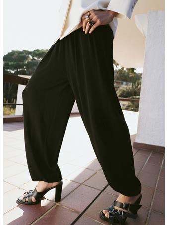 MANGO - Baggy Knit Trousers BLACK